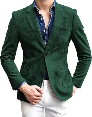 Fall Winter Blazer Jacket for Mens Formal Business Slim Fit Casual Suit Jacket Sport Breasted Prom Gown Suit Jacket