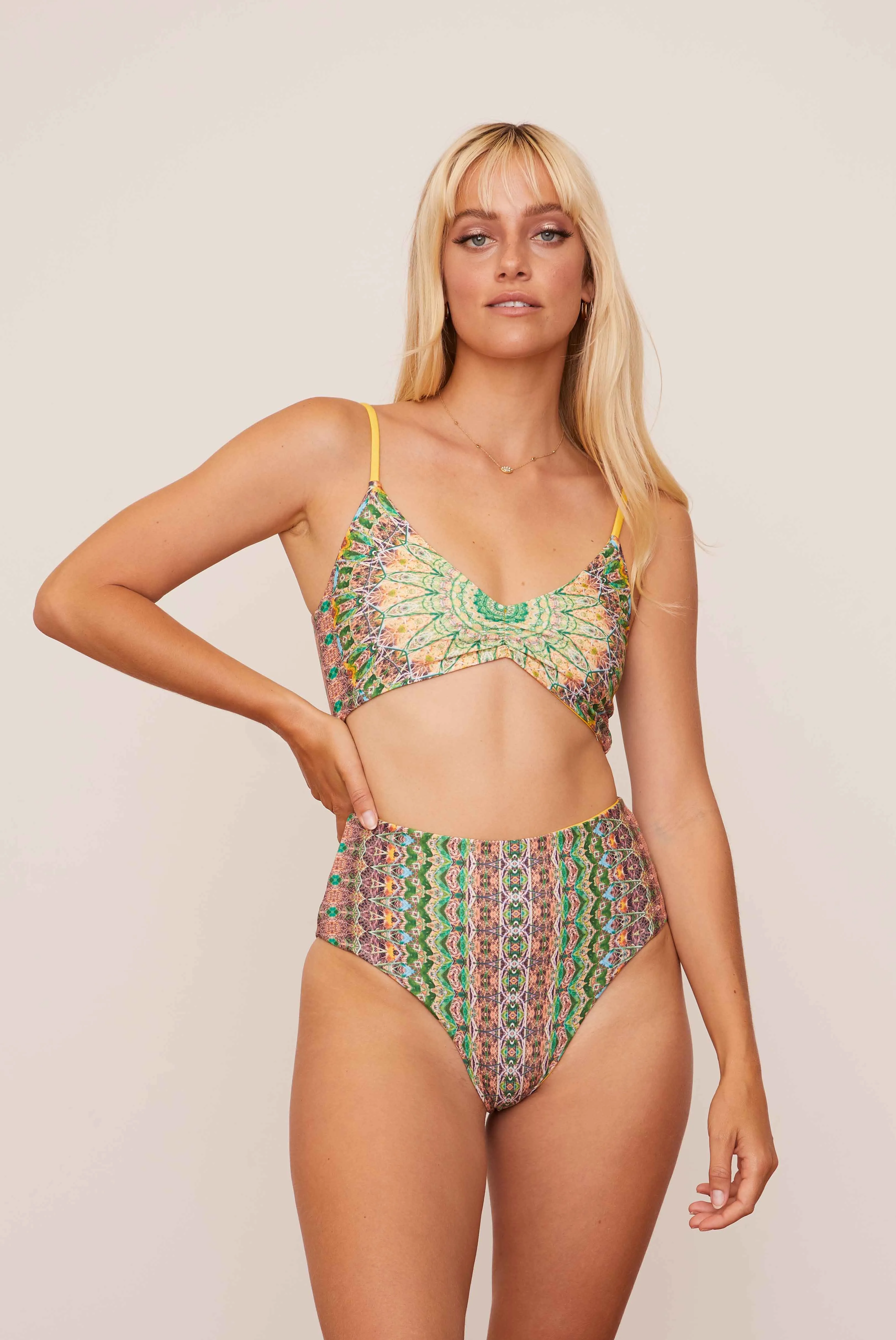 Fauna Reversible High-Waisted Bikini Bottom