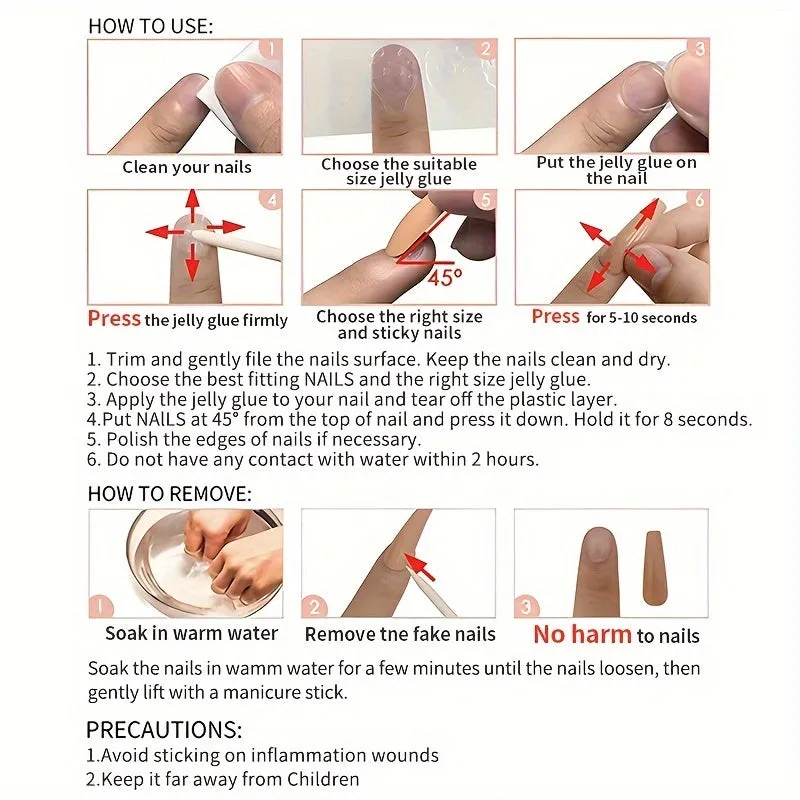 Flame-Kissed Red Press-On Nails