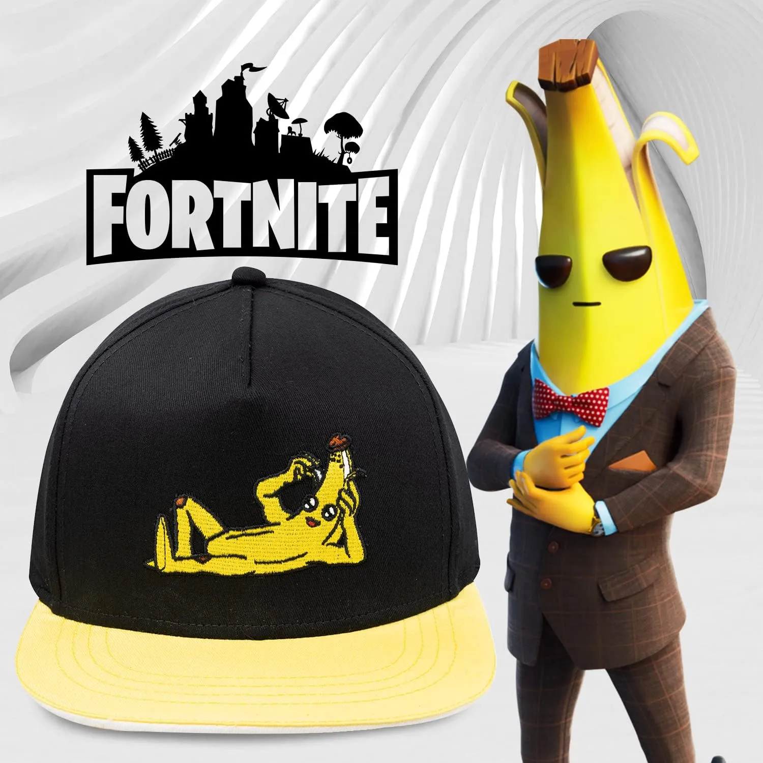 FORTNITE Baseball Cap for Boys, Quality Made Boys Hat and Fitted Cap, Flatbrim Baseball Hat with Sleek Design