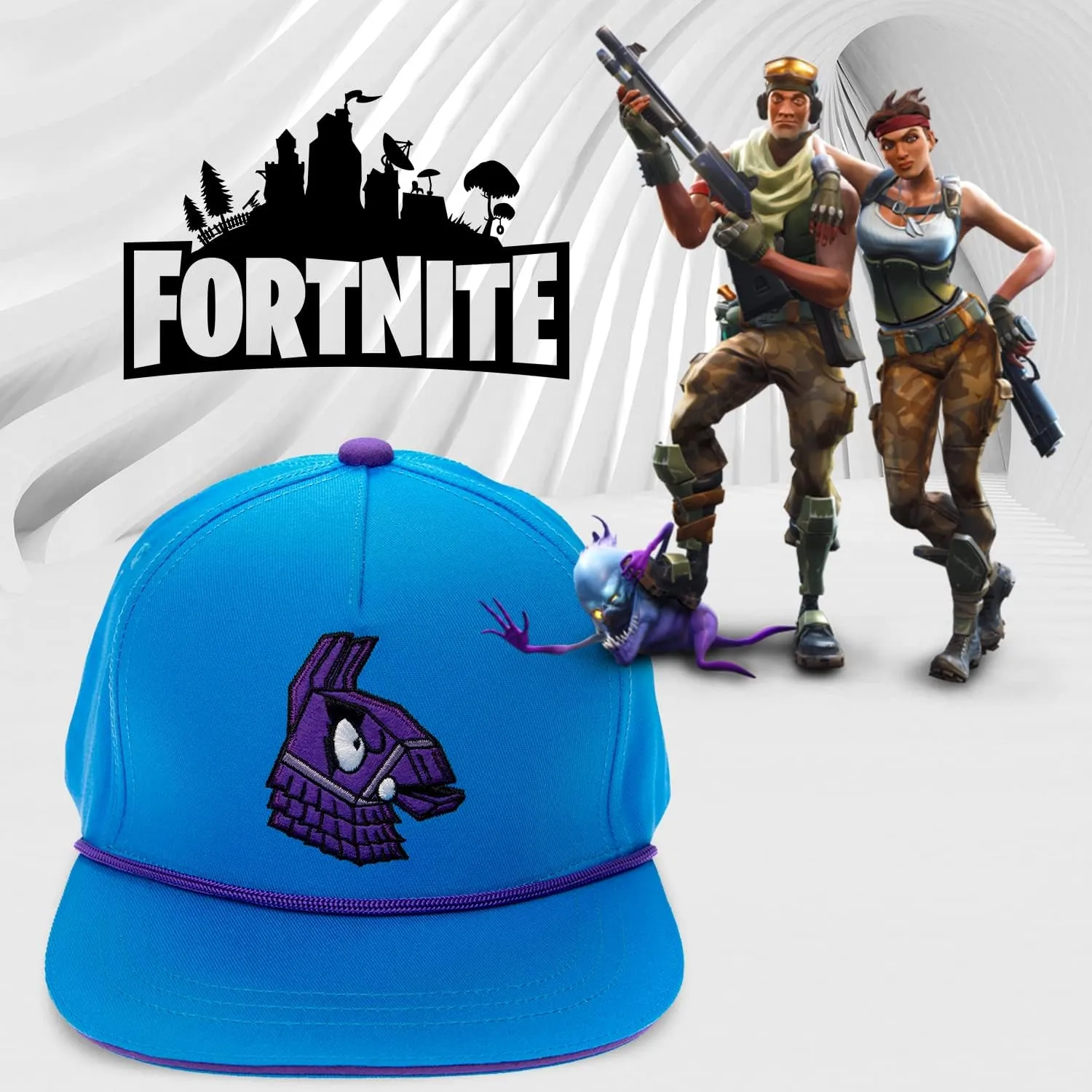 FORTNITE Baseball Cap for Boys, Quality Made Boys Hat and Fitted Cap, Flatbrim Baseball Hat with Sleek Design