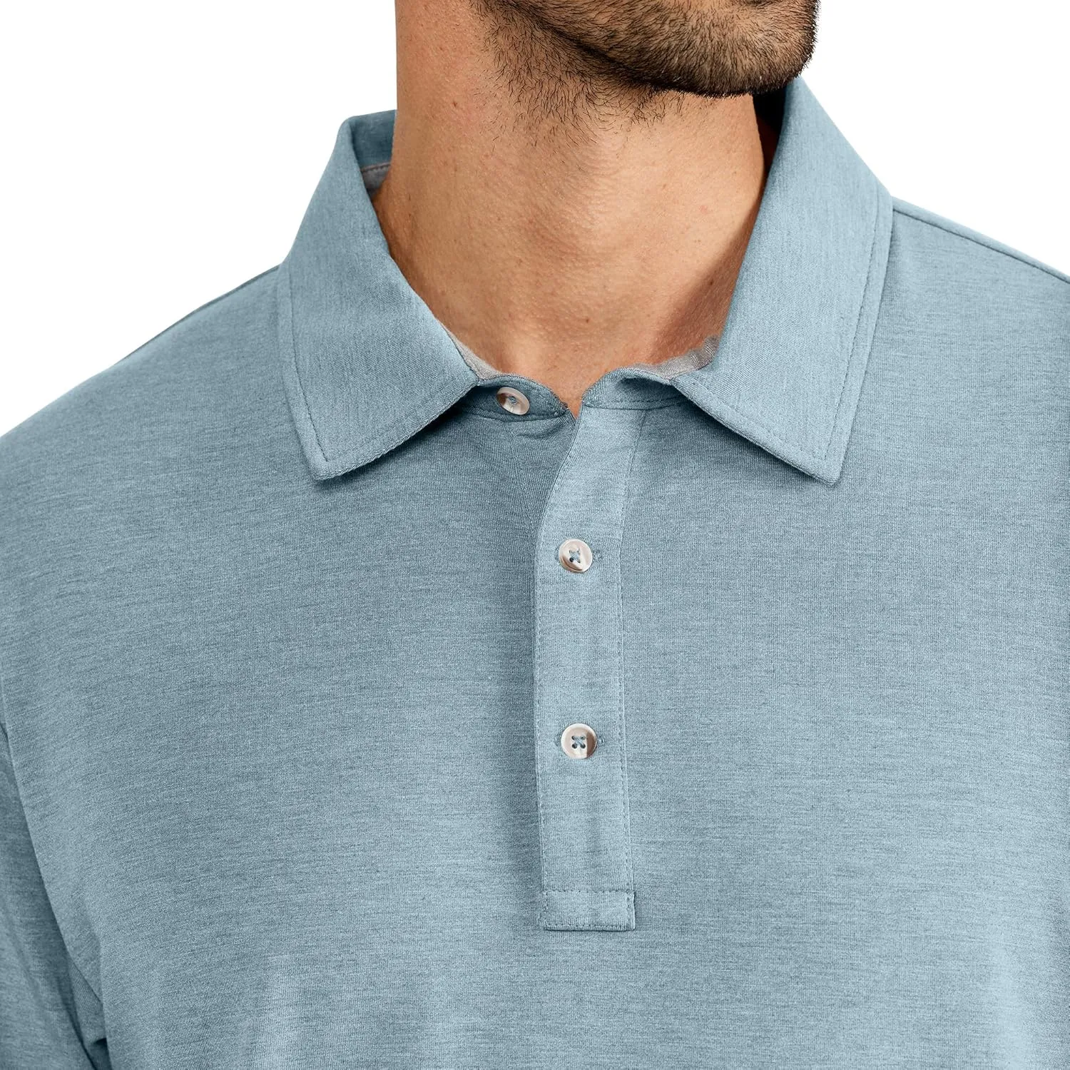 Free Fly Men's Flex Polo - Premium Weight Bamboo Viscose Stretch Fabric Polo Shirt with Sun Protection UPF 50 