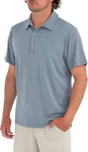 Free Fly Men's Flex Polo - Premium Weight Bamboo Viscose Stretch Fabric Polo Shirt with Sun Protection UPF 50 