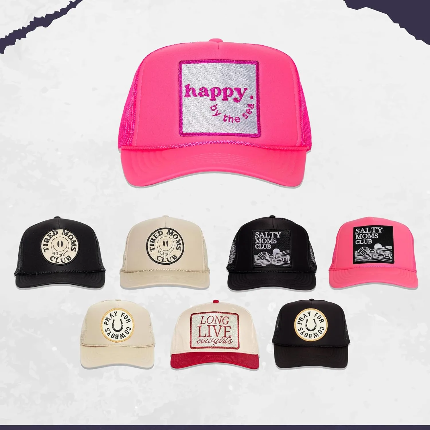 Friday Feelin' Trucker Hat Women Baseball Cap Western Adjustable American Trucker Hats Fitted Mom Cap All Occasion- One Size