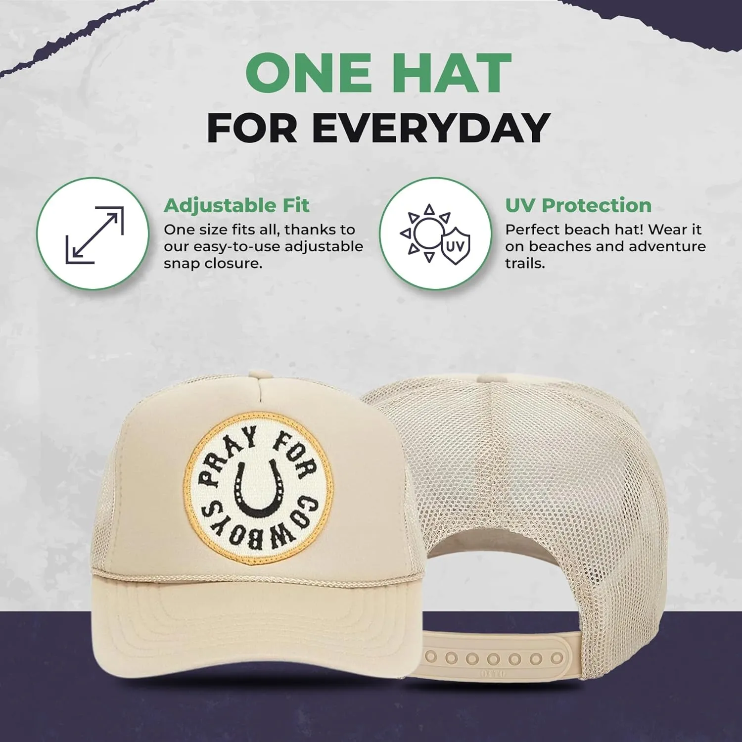 Friday Feelin' Trucker Hat Women Baseball Cap Western Adjustable American Trucker Hats Fitted Mom Cap All Occasion- One Size
