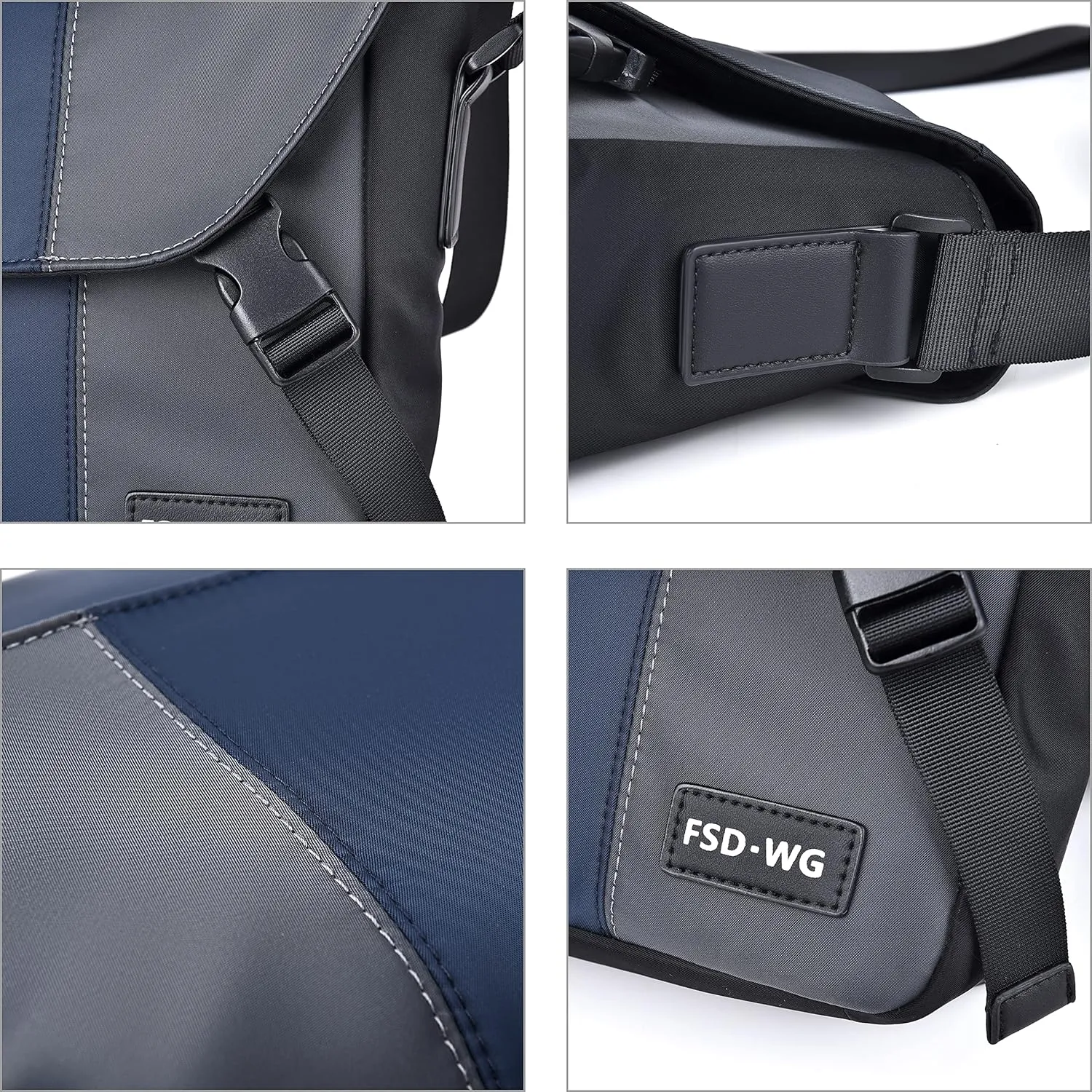 FSD.WG messenger bag office briefcase travel bag water resistant shoulder bag satchel for Men