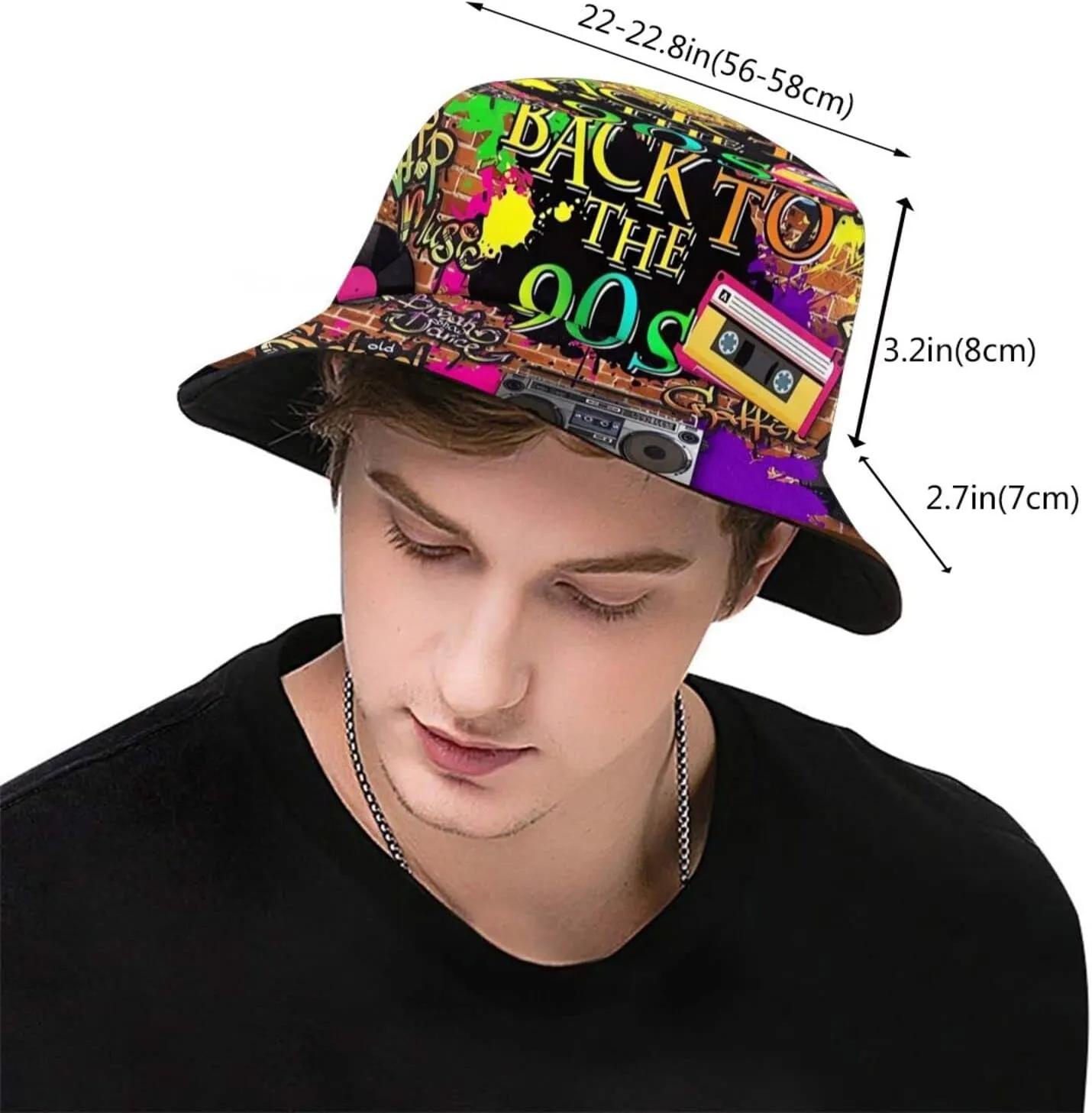 Funny Duck Bucket Hat Fisherman Hat Beach Travel Sun Hat Outdoor Cap for Unisex Men Women