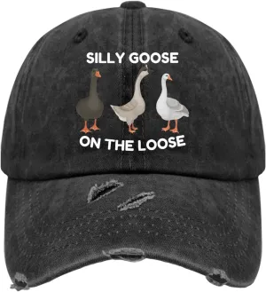 Funny Silly Goose Hat Silly Goosee On The Loose Hat for Women Dad Hats Funny Hats