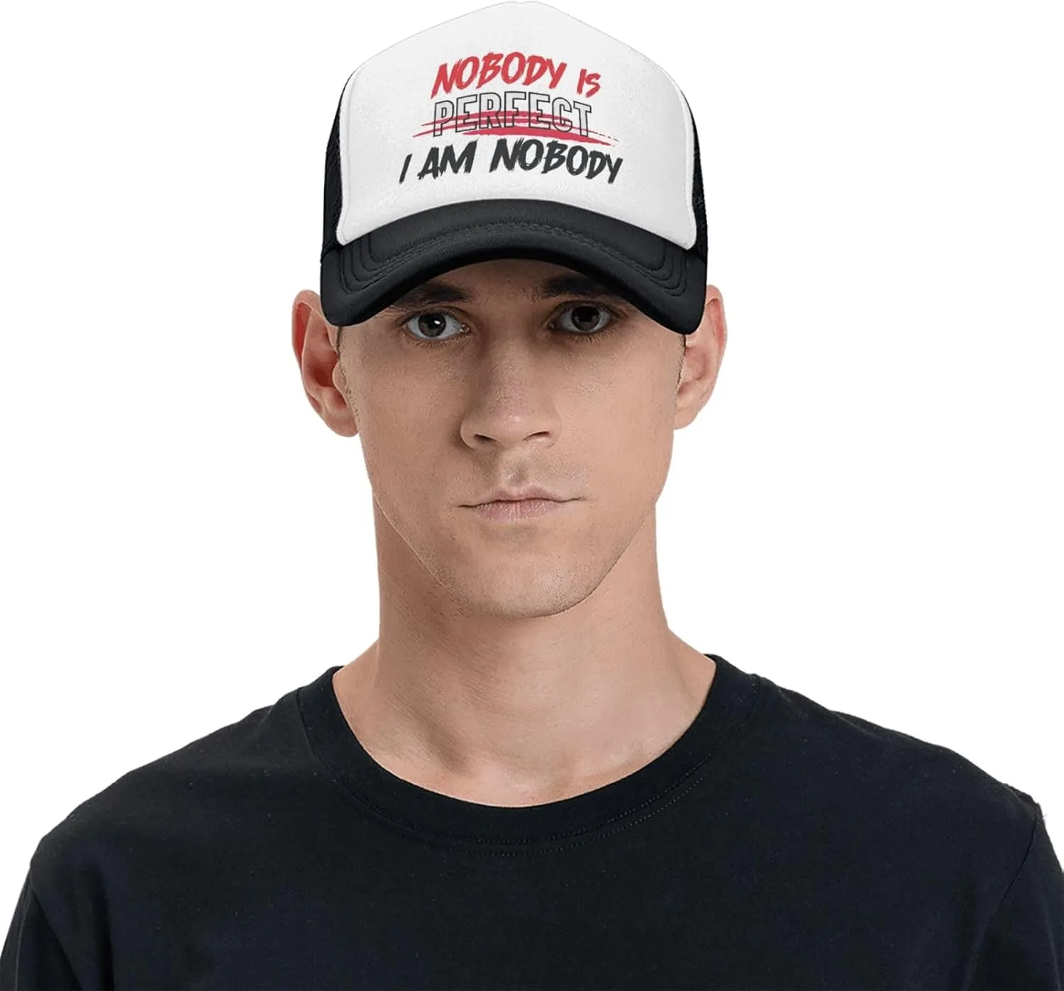 Funny Trucker Hat You Look Like I Need A Beer for Women and Men Baseball Cap Breathable Mesh Black