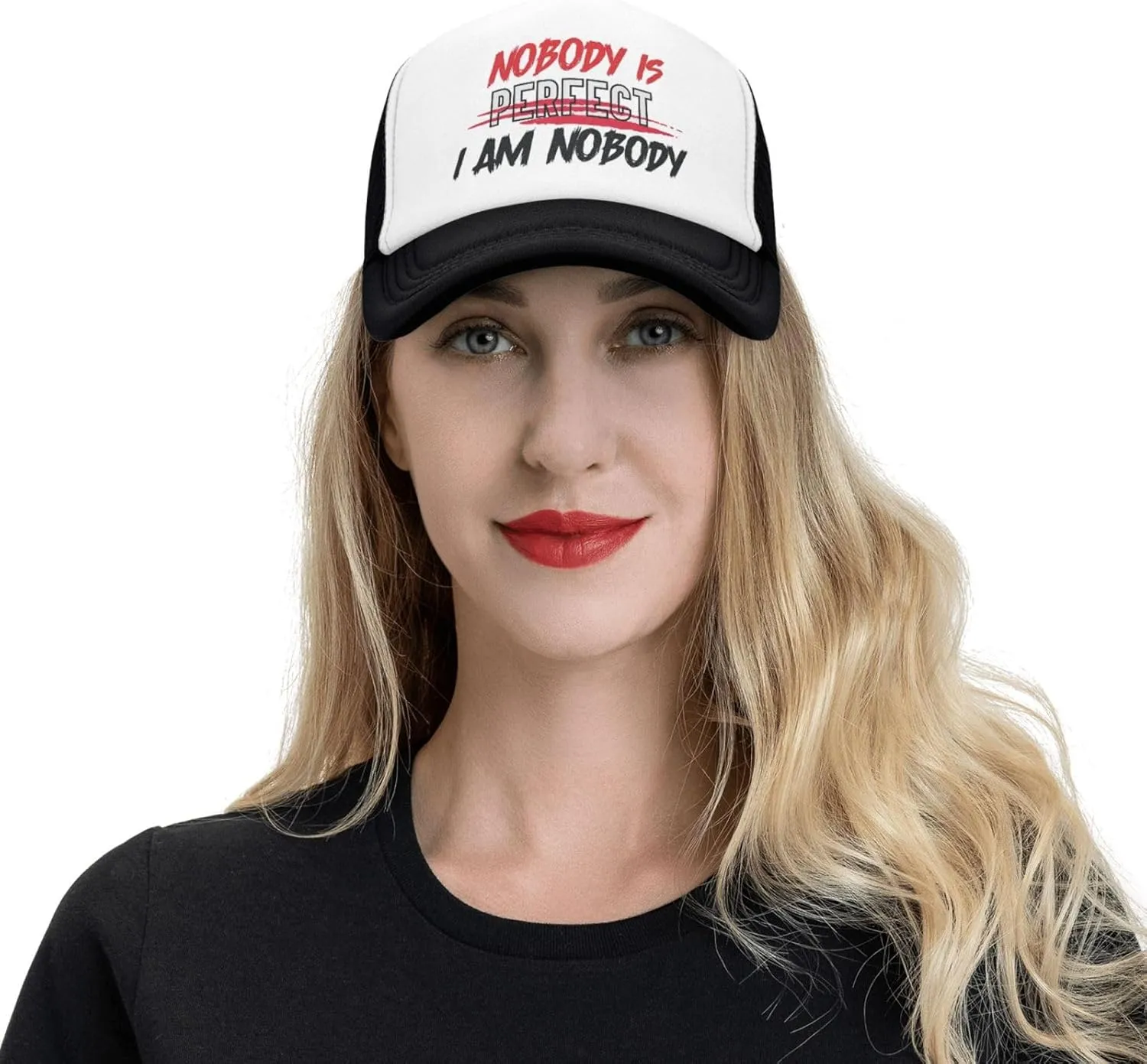 Funny Trucker Hat You Look Like I Need A Beer for Women and Men Baseball Cap Breathable Mesh Black
