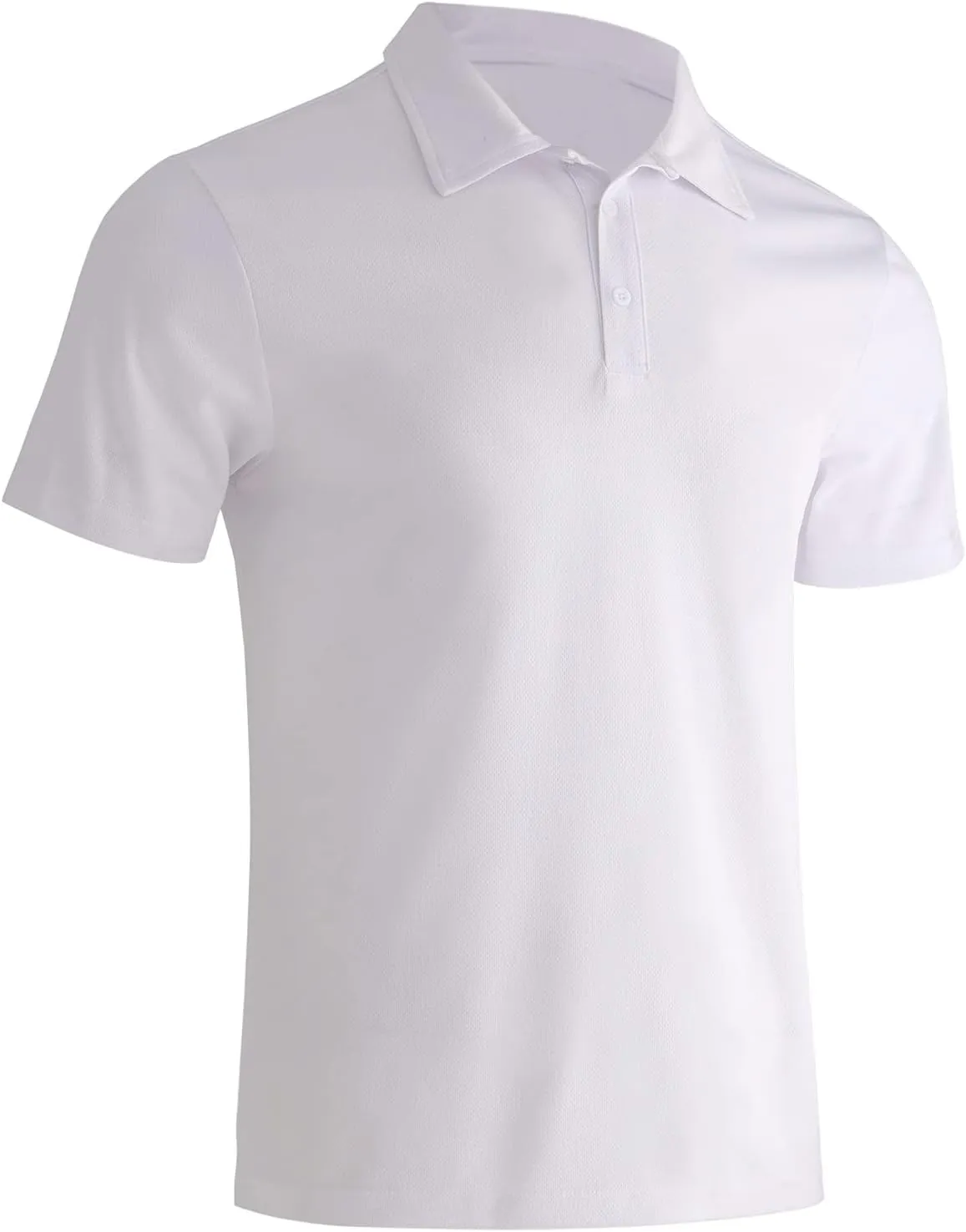 Gary Com 3 Pack Men's Polo Shirts 3 Buttons Casual Work T Shirts Quick Dry Performance Short Sleeve Golf Shirt