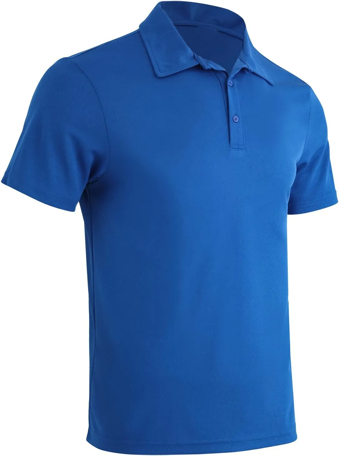 Gary Com 3 Pack Men's Polo Shirts 3 Buttons Casual Work T Shirts Quick Dry Performance Short Sleeve Golf Shirt