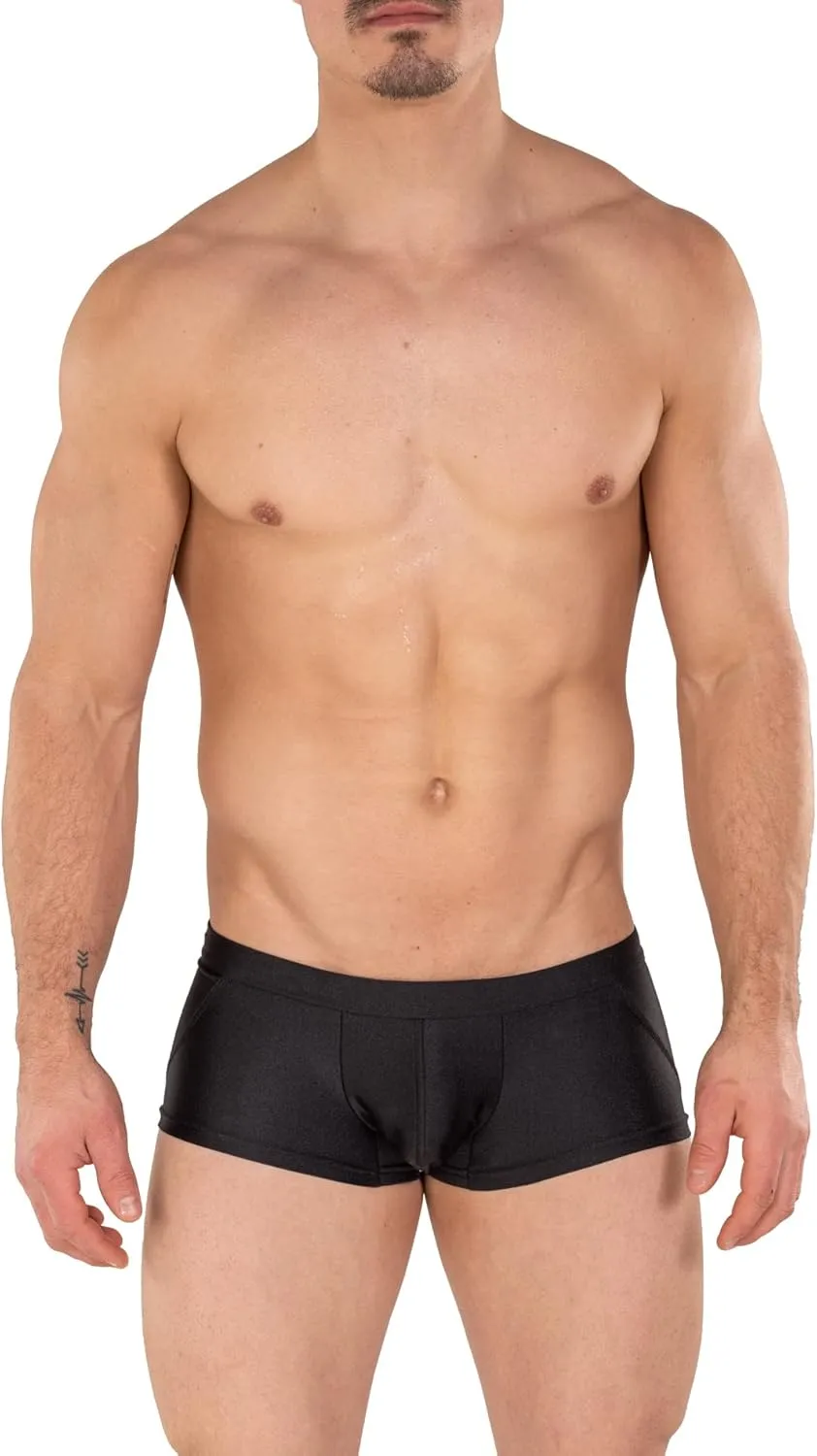 Gary Majdell Sport Mens Competition Style Boxer Brief Swimsuit with Front Pouch
