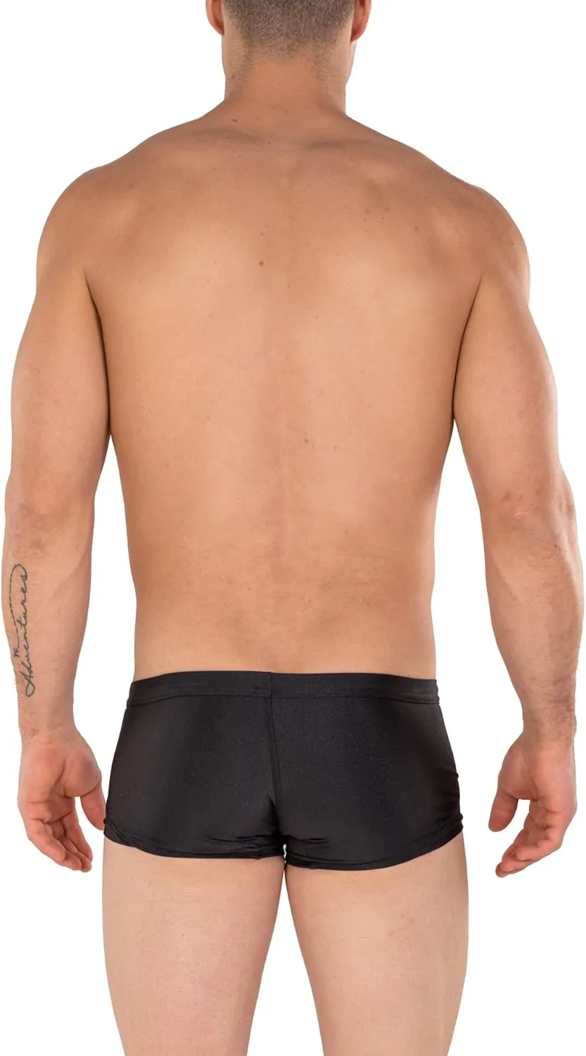 Gary Majdell Sport Mens Competition Style Boxer Brief Swimsuit with Front Pouch