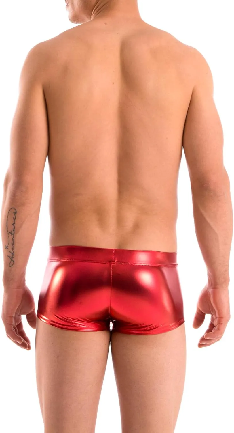 Gary Majdell Sport Mens New Solid Hot Body Boxer Swimsuit