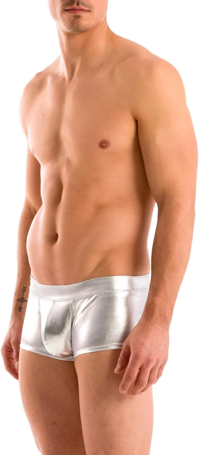 Gary Majdell Sport Mens New Solid Hot Body Boxer Swimsuit
