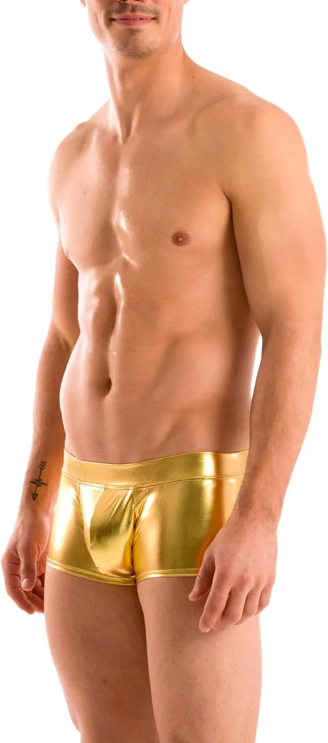 Gary Majdell Sport Mens New Solid Hot Body Boxer Swimsuit