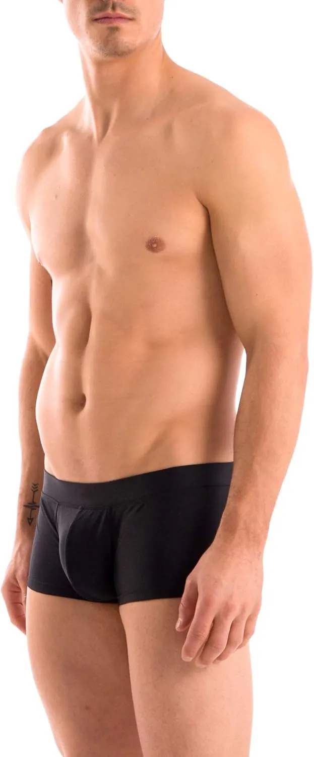 Gary Majdell Sport Mens New Solid Hot Body Boxer Swimsuit