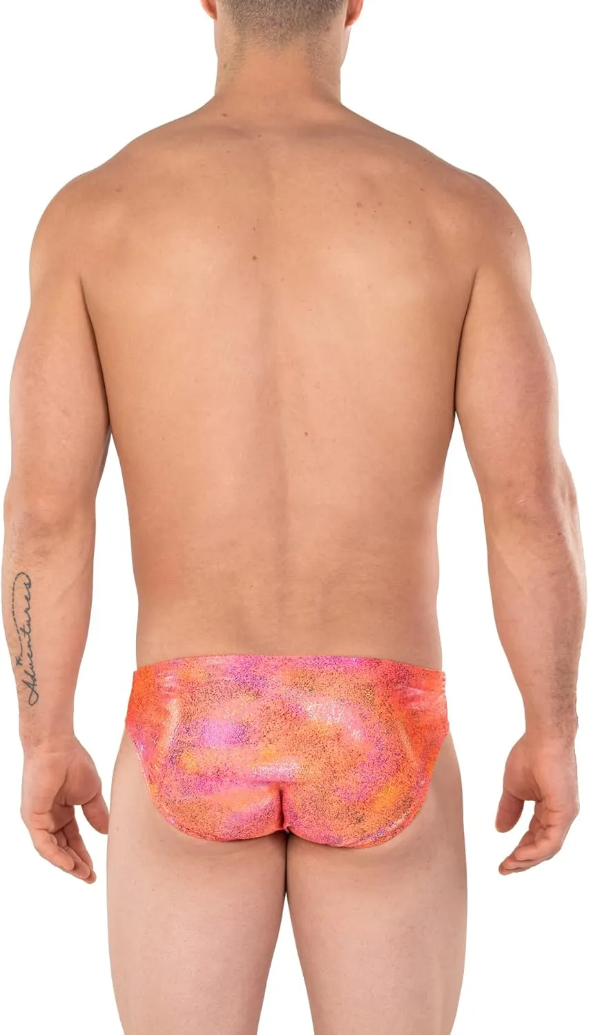 Gary Majdell Sport Mens Print Contour Pouch Bikini Swimsuit