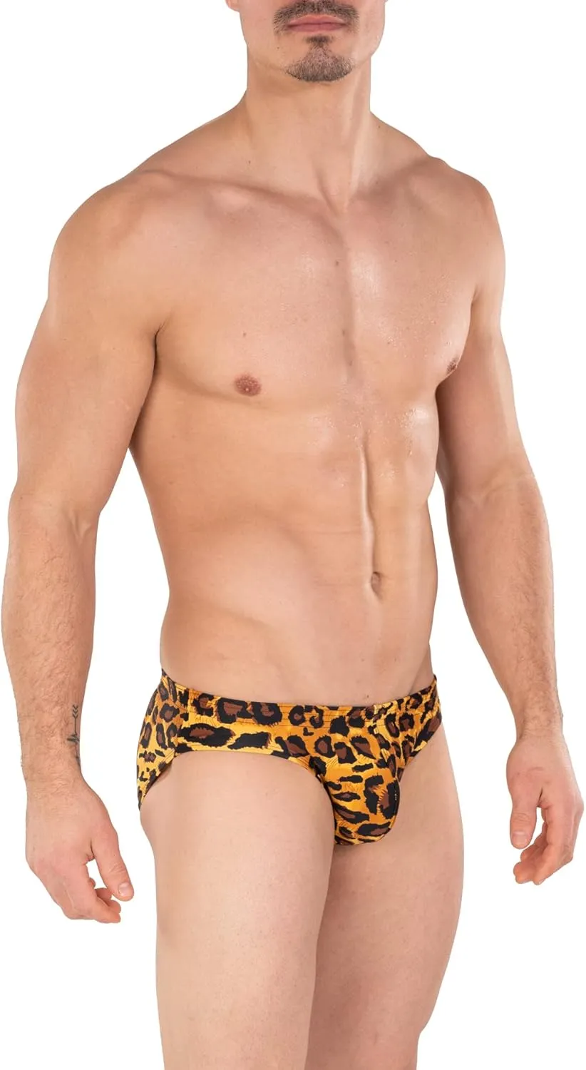Gary Majdell Sport Mens Print Contour Pouch Bikini Swimsuit