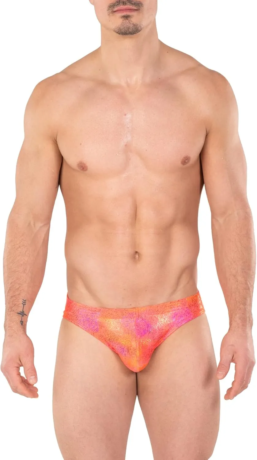 Gary Majdell Sport Mens Print Contour Pouch Bikini Swimsuit