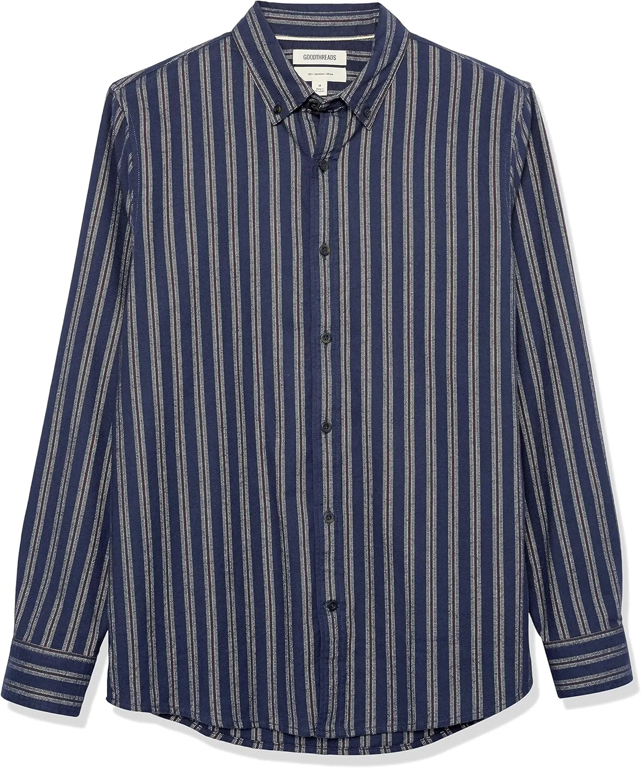 Goodthreads Men's Slim-Fit Long-Sleeve Stretch Oxford