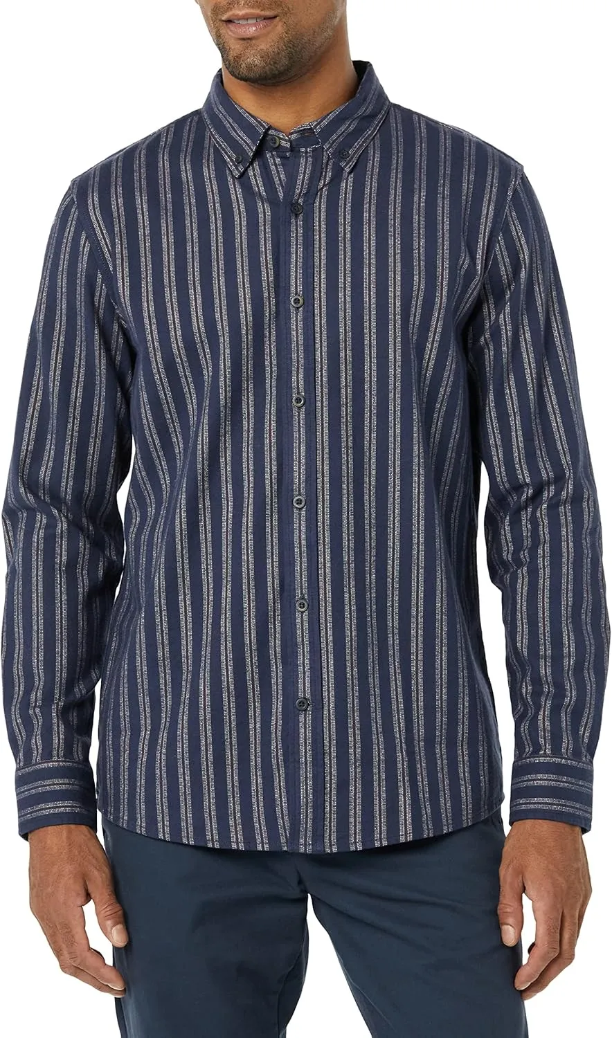 Goodthreads Men's Slim-Fit Long-Sleeve Stretch Oxford
