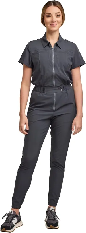 Green Town Scrubs for Women Scrub Jumpsuit - Jogger Pant, 6 Pockets, Easy Care Stretch Fabric Uniforms