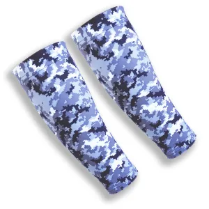 Grey Digital Camo Pattern Forearm Sleeves