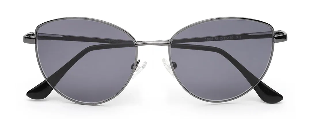 Gunmetal Cateye Sunglasses
