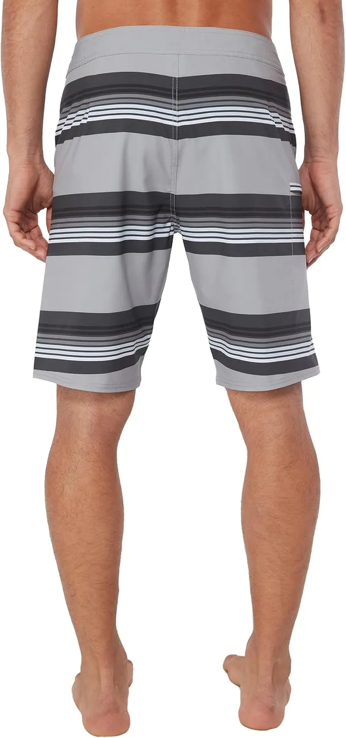 Hang Ten Mens 20 Inch Boardshorts - Men's Swim Trunks with Quick Dry Stretch Fabric and Pockets