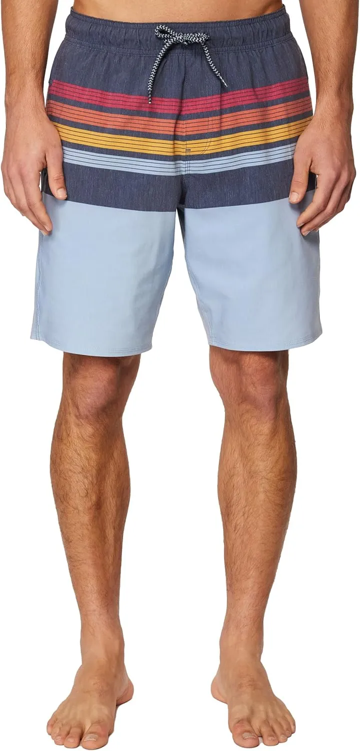 Hang Ten Mens 21 Inch Boardshorts - Men's Swim Trunks with Quick Dry Stretch Fabric and Pockets