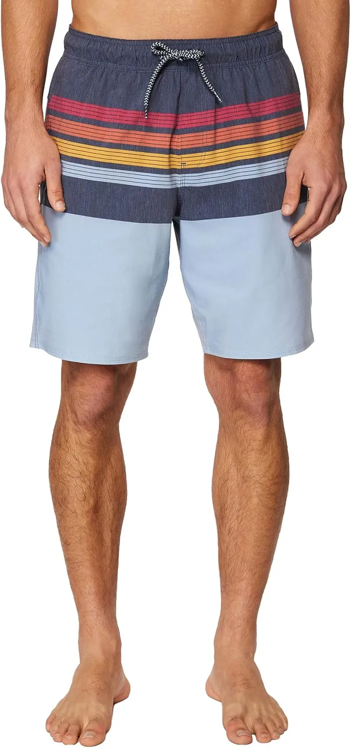 Hang Ten Mens 21 Inch Boardshorts - Men's Swim Trunks with Quick Dry Stretch Fabric and Pockets