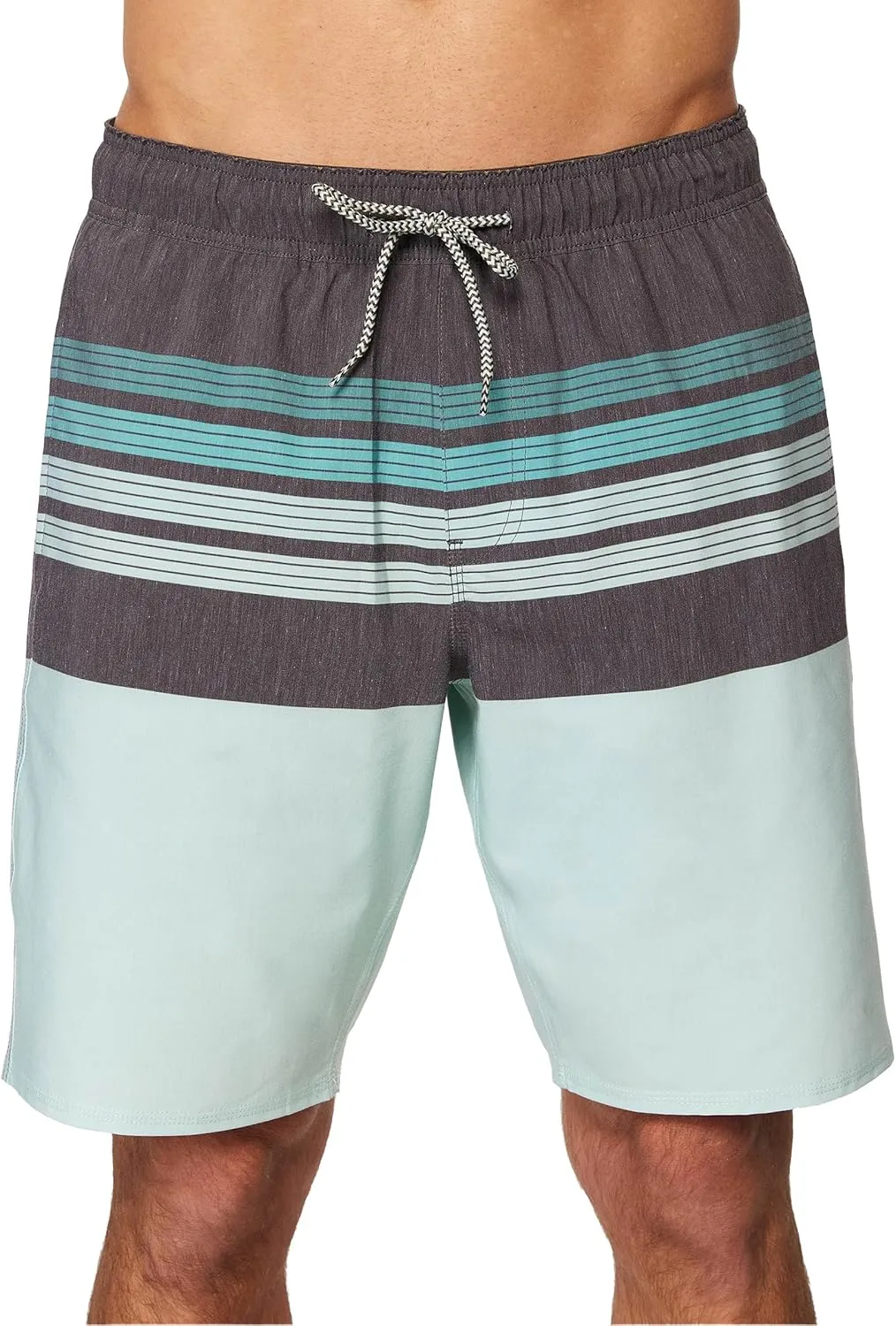 Hang Ten Mens 21 Inch Boardshorts - Men's Swim Trunks with Quick Dry Stretch Fabric and Pockets