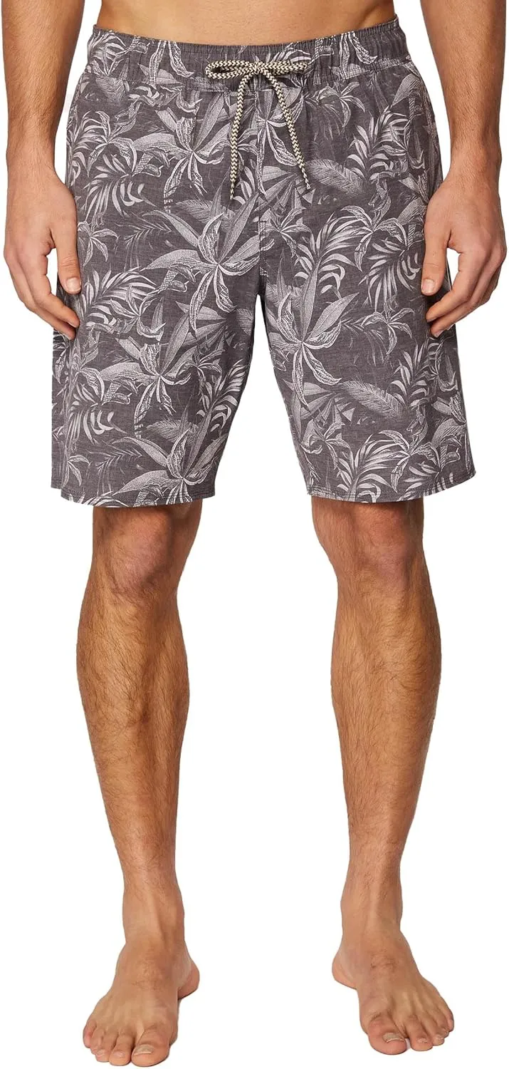 Hang Ten Mens 21 Inch Boardshorts - Men's Swim Trunks with Quick Dry Stretch Fabric and Pockets