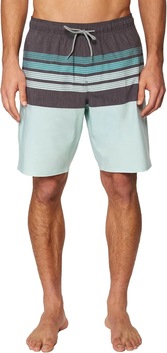 Hang Ten Mens 21 Inch Boardshorts - Men's Swim Trunks with Quick Dry Stretch Fabric and Pockets
