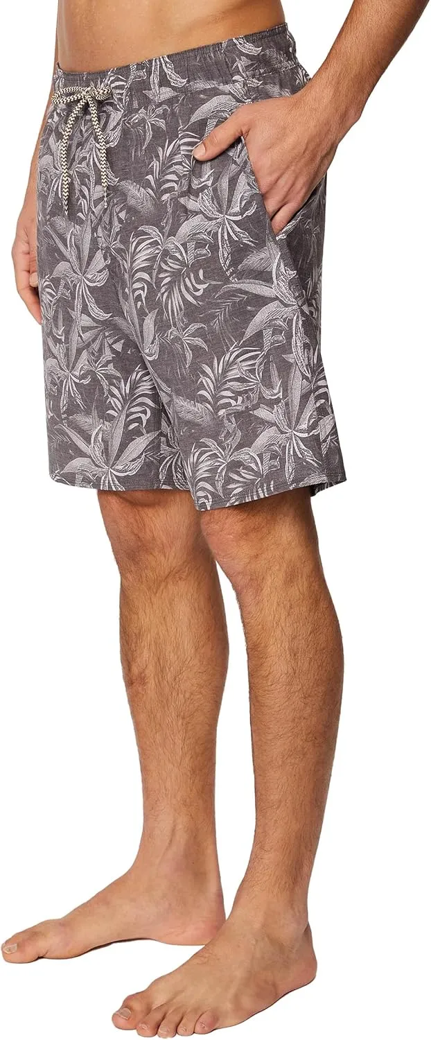 Hang Ten Mens 21 Inch Boardshorts - Men's Swim Trunks with Quick Dry Stretch Fabric and Pockets