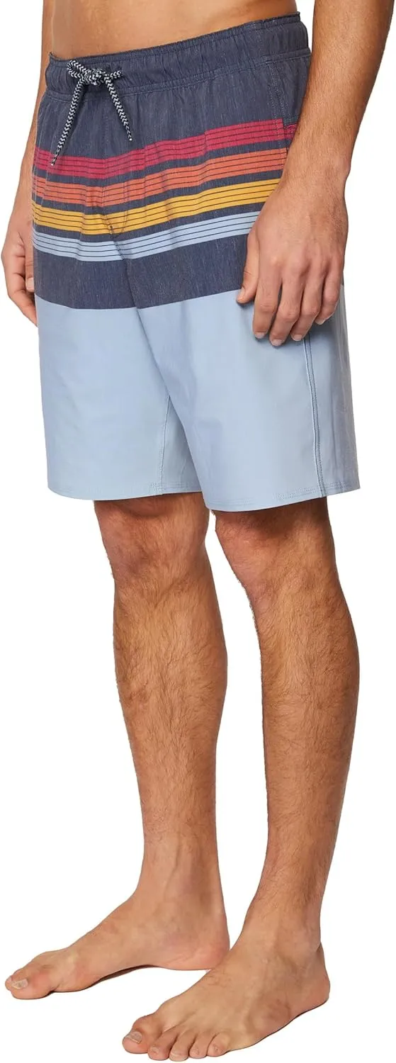 Hang Ten Mens 21 Inch Boardshorts - Men's Swim Trunks with Quick Dry Stretch Fabric and Pockets