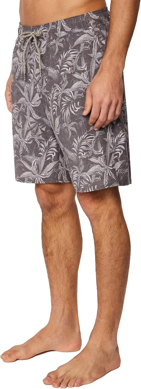 Hang Ten Mens 21 Inch Boardshorts - Men's Swim Trunks with Quick Dry Stretch Fabric and Pockets