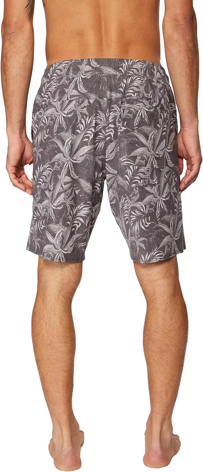 Hang Ten Mens 21 Inch Boardshorts - Men's Swim Trunks with Quick Dry Stretch Fabric and Pockets