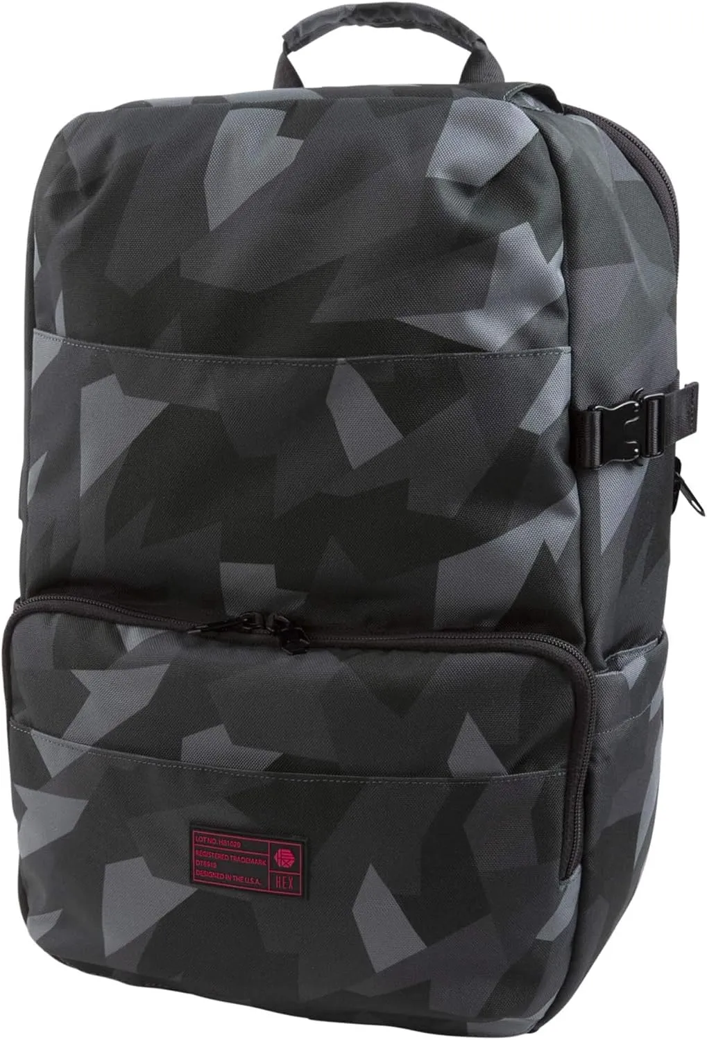 HEX Technical Water Resistant Backpack with Wireless Charger Pocket fits up to 16" Laptop