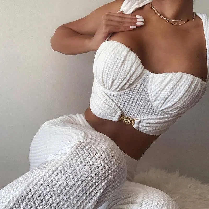 High Waist Hip-wrapped Casual Suit