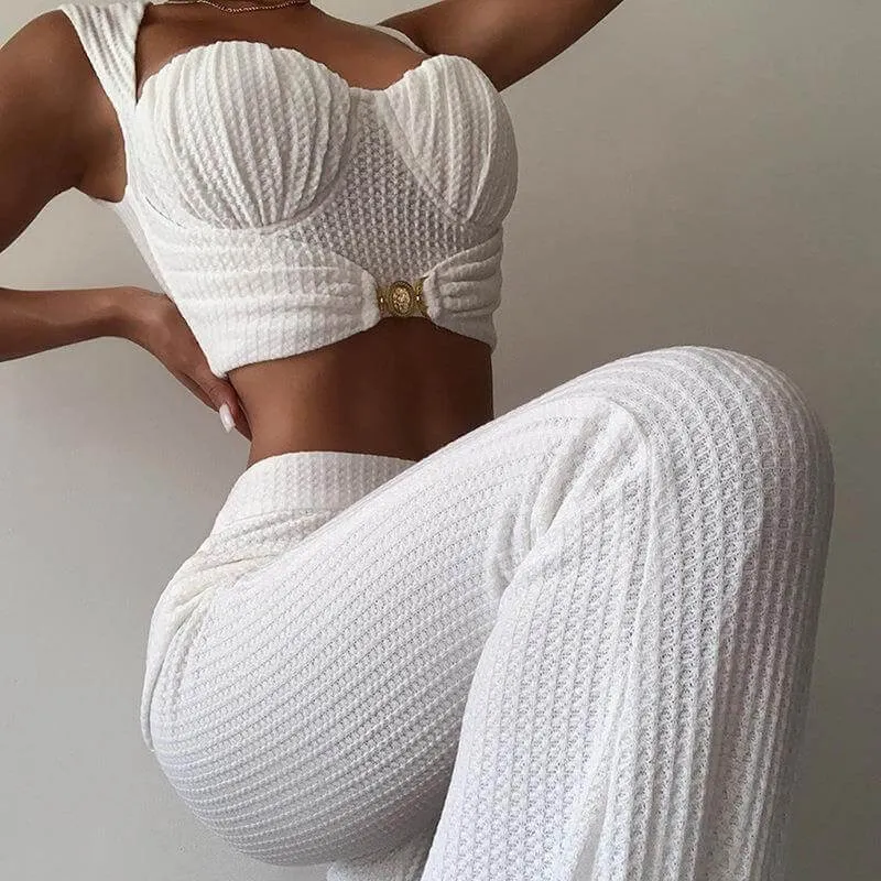 High Waist Hip-wrapped Casual Suit