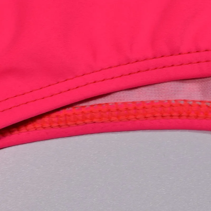 High Waist Strapless Bandeau Bikini Set - Various Patterns