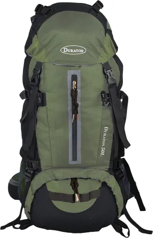 Hiking Backpack 50L, Water Resistant Light-Weight Day Pack for Backpacking Camping and Travel