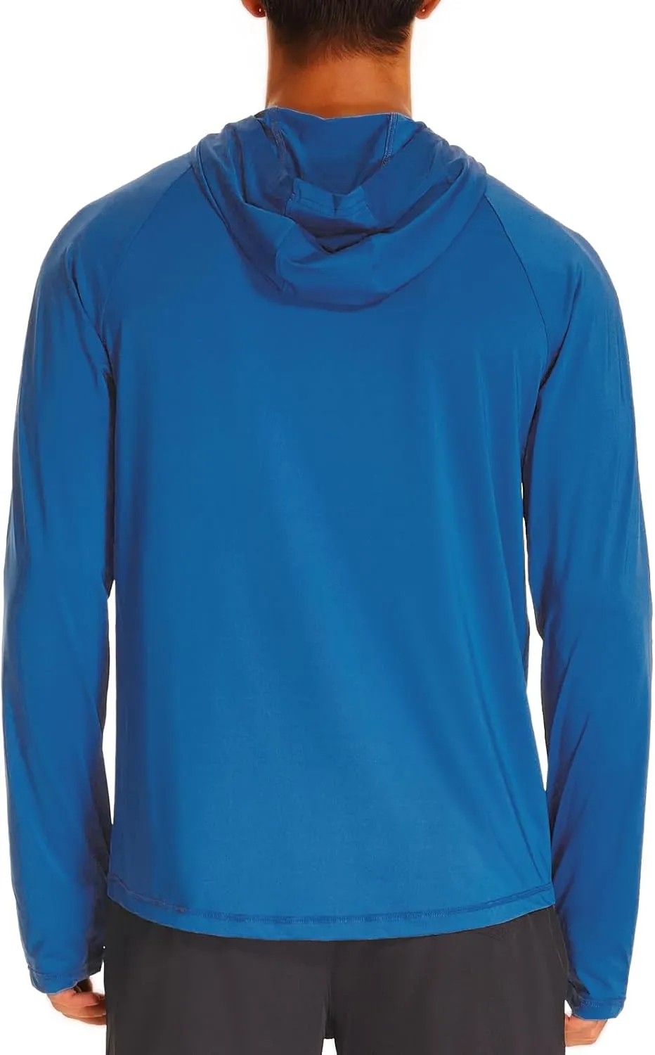 HODOSPORTS Mens UPF 50  Rash Guard Long Sleeve Swim Shirts Sun Protection Hoodie Shirt UV SPF Quick Dry T-Shirts