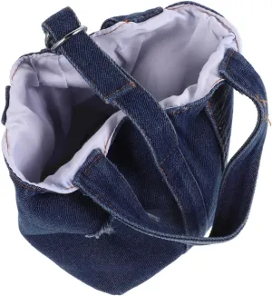 Homoyoyo Denim Tote Bag Crossbody Wallet Purse Portable Shoulder Bag Denim Crossbody