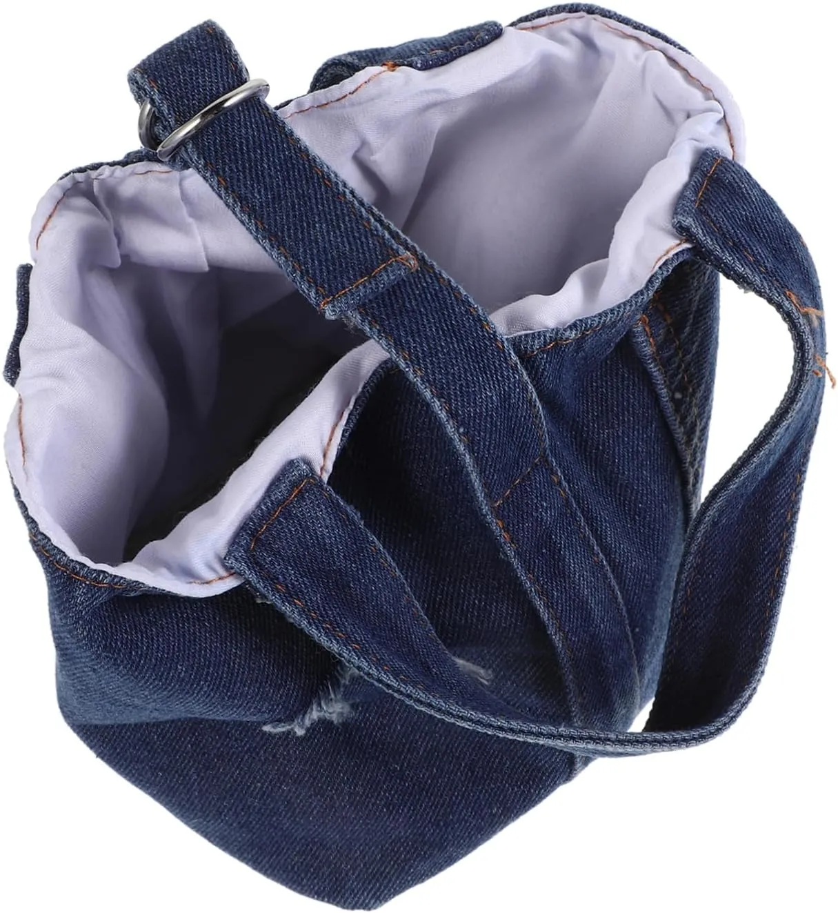 Homoyoyo Denim Tote Bag Crossbody Wallet Purse Portable Shoulder Bag Denim Crossbody
