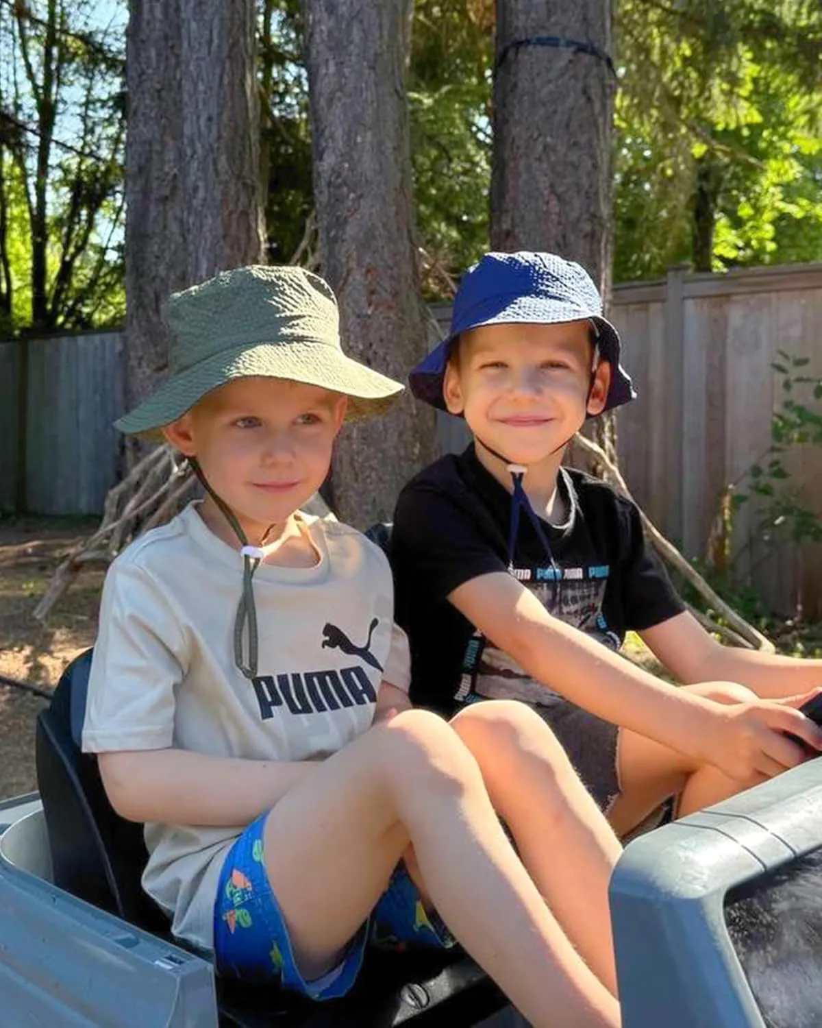 HONGTEYA Baby Sun Hat Toddler Boy Bucket Hat Kids Summer Beach Hat Wide Brim Sun Protection