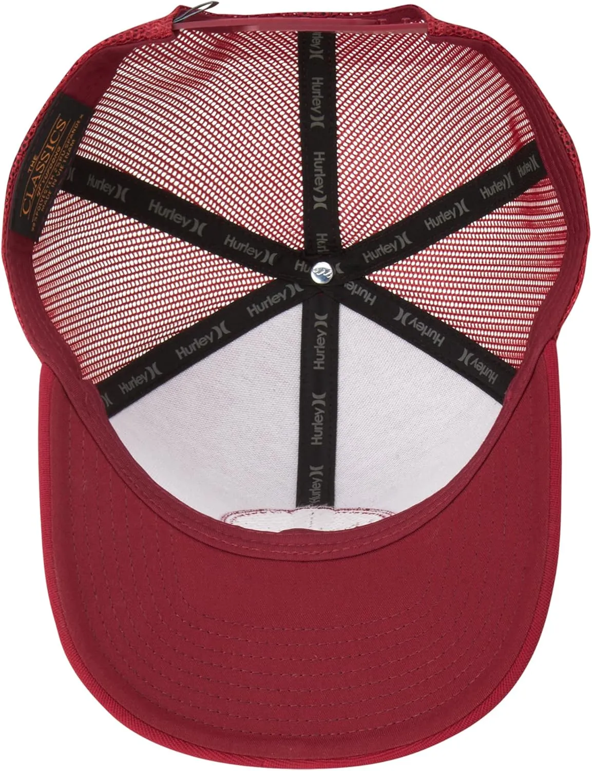 Hurley Mens Offshore Trucker Hat - Curved Brim Mesh Baseball Cap and Hats for Men with Adjustable Snapback Closure